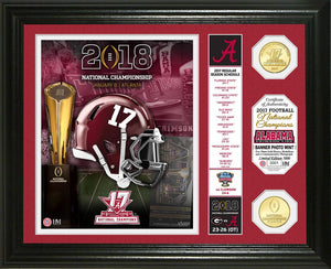 Alabama Crimson Tide 2017 Football National Champions "Banner" Bronze Coin Photo Mint