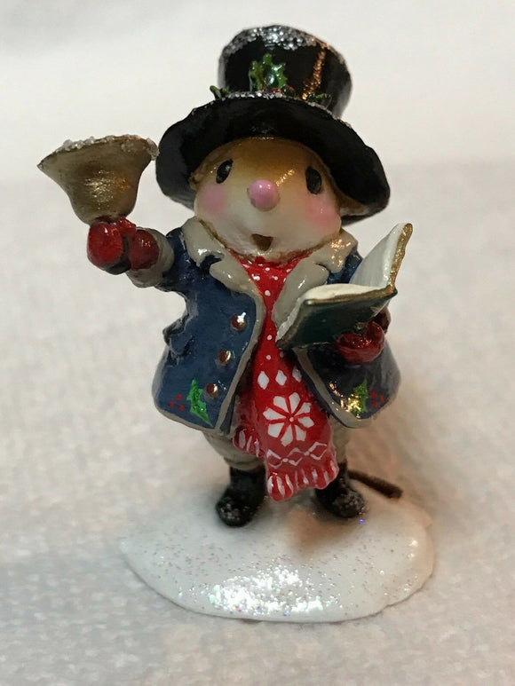 Wee Forest Folk Special Color Poppa Caroler with Snow Flake