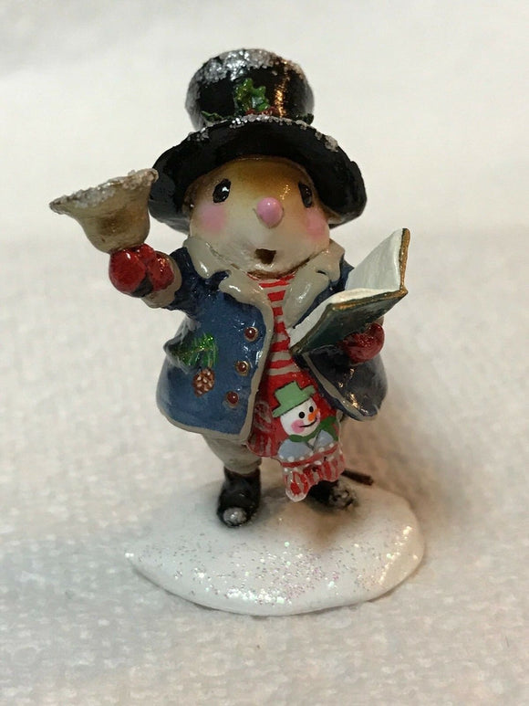 Wee Forest Folk Special Color Poppa Caroler with Snowman