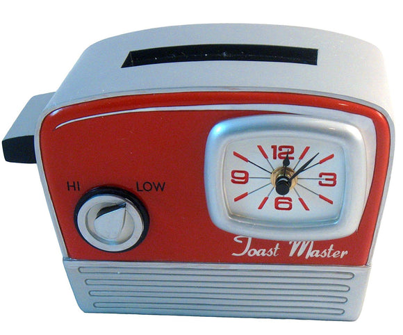 Retro Toaster Kitchen Clock