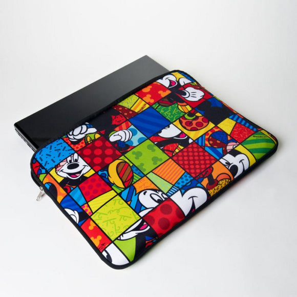 ROMERO BRITTO MICKEY MOUSE LAPTOP SLEEVE 15  INCH