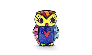 ROMERO BRITTO 3D OWL TRINKET BOX