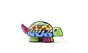 ROMERO BRITTO MINIATURE TURTLE WITH HEARTS FIGURINE