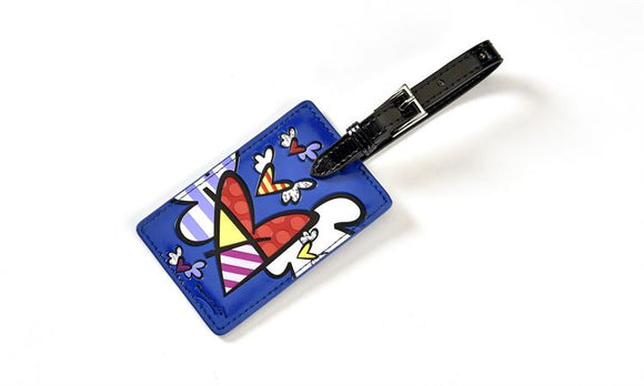 Romero Britto New Flying Heart Luggage Tag