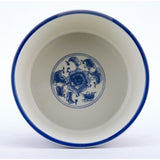 Staffordshire Reproduction Blue And White Medium Size Dog Bowl