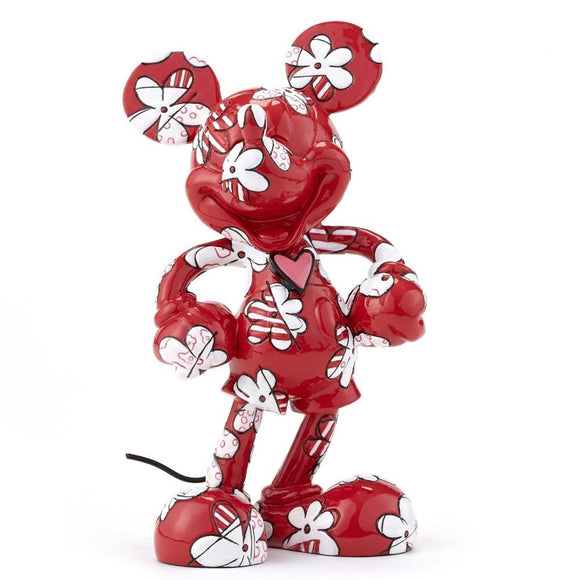 DISNEY BY BRITTO MICKEY MOUSE WRAPPED IN FLOWERS FIGURINE
