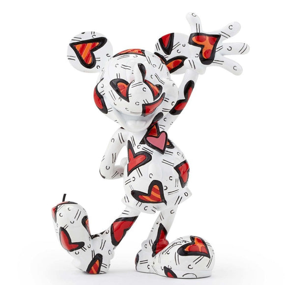DISNEY BY BRITTO MICKEY MOUSE WRAPPED IN HEARTS FIGURINE