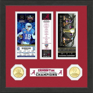 Alabama 2017 Football National Champions Ticket Collection