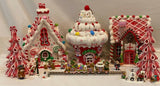 8" Lighted Christmas Houses Set of 3 for Wee Forest Folk