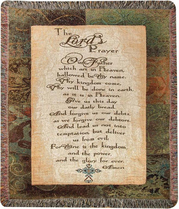 The Lord's Prayer Tapestry Throw