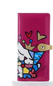*NEW* ROMERO BRITTO ANNIVERSARY CLUTCH WALLET WITH CAT