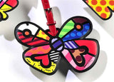 ROMERO BRITTO BUTTERFLY LUGGAGE/BACKPACK ID TAG