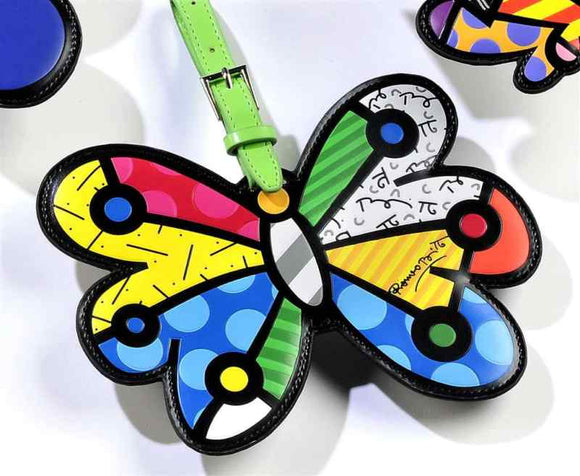 ROMERO BRITTO BUTTERFLY LUGGAGE/BACKPACK ID TAG
