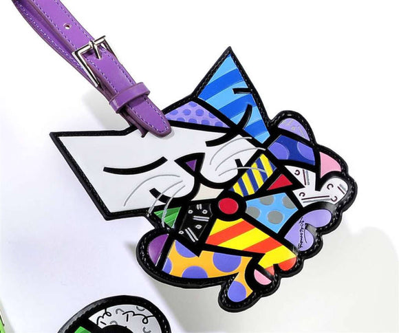 ROMERO BRITTO CAT LUGGAGE/BACKPACK ID TAG