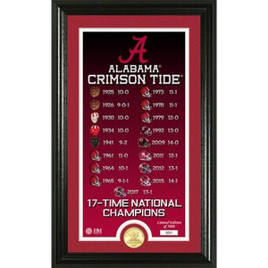 Alabama Crimson Tide "Legacy" Bronze Coin Photo Mint