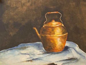 Limited Edition Numbered Painting Print “Copper Kettle" Marolyn Smith