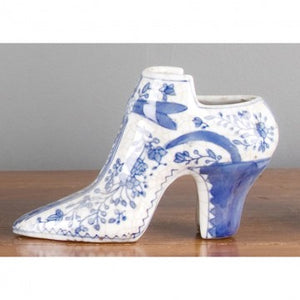 Blue & White Porcelain Shoe Figurine