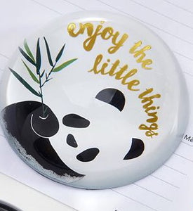 Glass "Enjoy The Little Things" Paperweight/Paper Weight