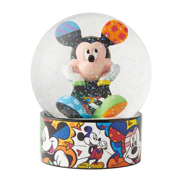 Romero Britto Disney Mickey Mouse Waterball/ Waterglobe/ Glass Snow Globe