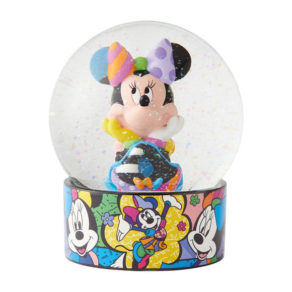 Romero Britto Disney Minnie Mouse Waterball/ Waterglobe/ Glass Snow Globe