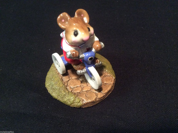 Wee Forest Folk Special Color Blue Mousey's Tricycle