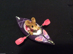 Wee Forest Folk Special Color Butterfly Purple & Pink Drifting Along Kayak