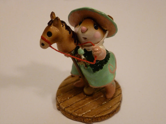 Wee Forest Folk Special Color Mint Green/Peach Clippity Clop