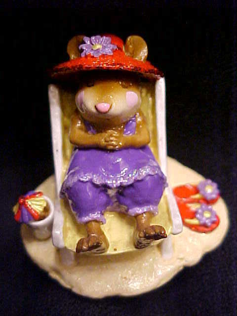 Wee Forest Folk Special Color Red Hat Society Sun Snoozer