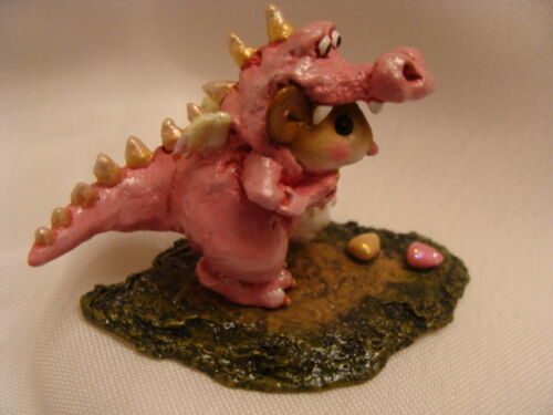 WEE FOREST FOLK SUSAN G KOMEN PINK CHARITY DRAGON 1 OF ONLY 12