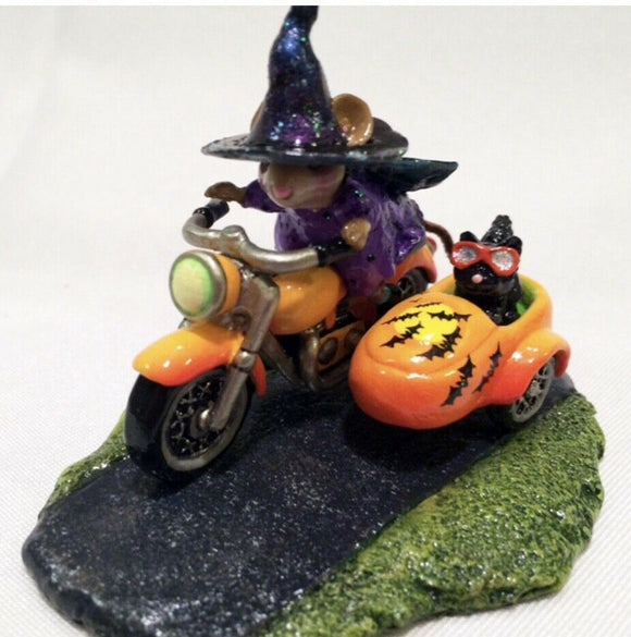 Wee Forest Folk Special Spooky Speeder with Bats and Moon