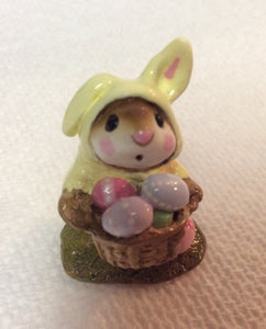 Wee Forest Folk Yellow Easter Bunny Mouse