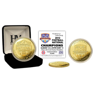 Alabama 2012 BCS National Champions Gold Coin