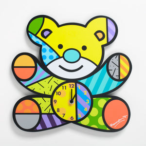 Romero Britto Teddy Bear Clock