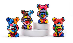 Romero Britto Collectable Bears- Set of 4
