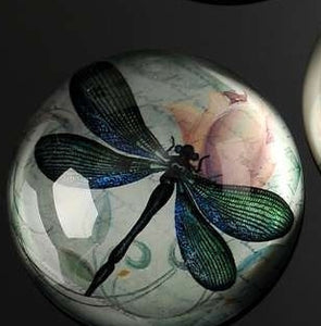 BOTANICAL BLUE DRAGONFLY PAPERWEIGHT