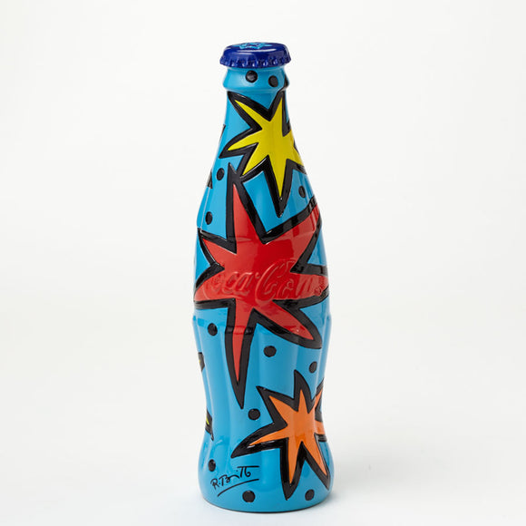 Romero Britto Coke Bottle With Blue Cap