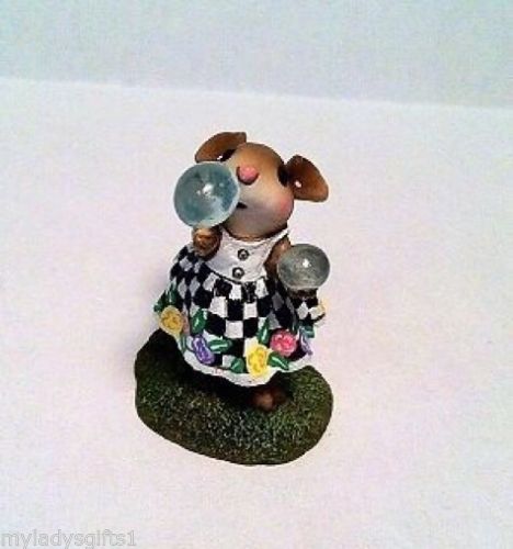 Wee Forest Folk Special Color Checkered Poppies Bubbles Attendee WFF