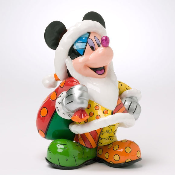 DISNEY BY BRITTO CHRISTMAS MICKEY MOUSE FIGURINE