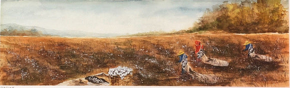 Limited Edition Numbered Painting Print “The Sand Mountain Cotton Pickers”