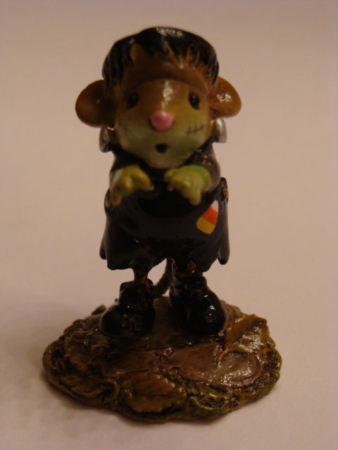 Wee Forest Folk Special Embellished Frankenmouse With Candy Corn