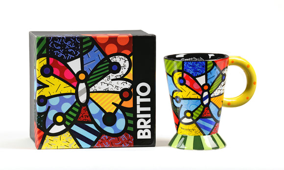 Romero Britto Boxed Mug- Butterfly Design
