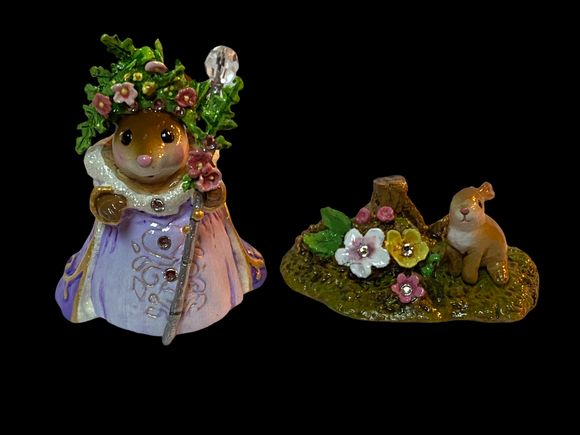 Wee Forest Folk Special Spring Queen & Her Spring Bunny