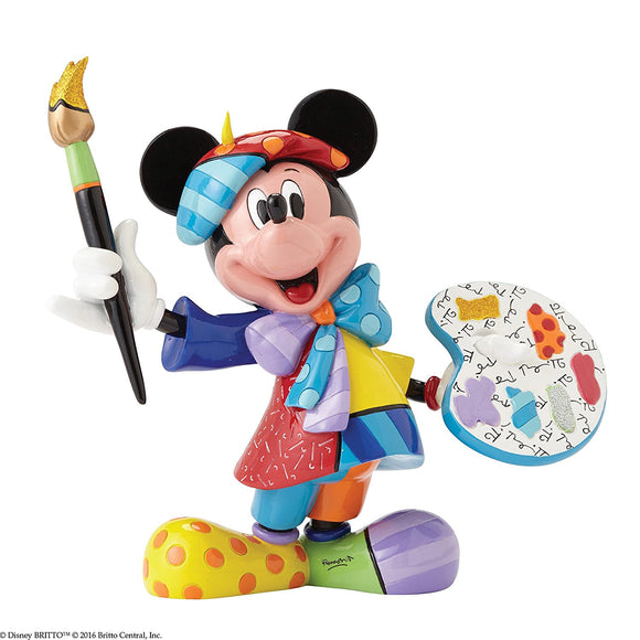Disney By Britto Artist Mickey Mouse Painter Figurine