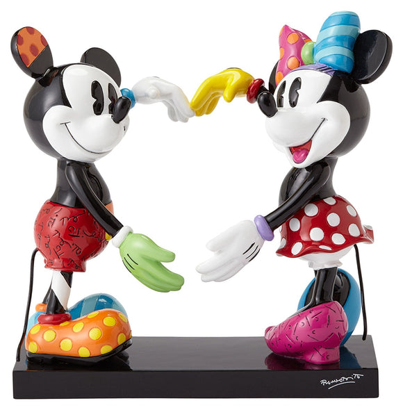 Disney By Britto Mickey & Minnie Figurine On Base