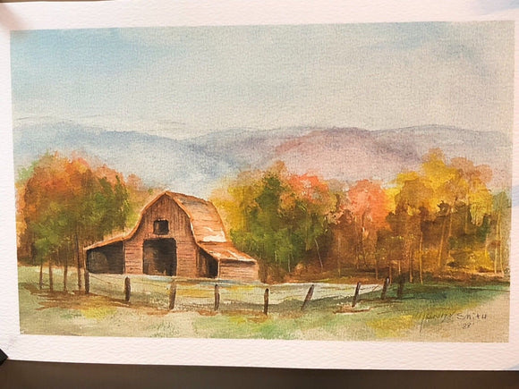 Limited Edition Numbered Painting Print “Old Home Place Barn”