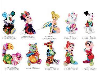 DISNEY BY BRITTO COMPLETE 1st EDITION SET OF 10 DISNEY MINI FIGURINES