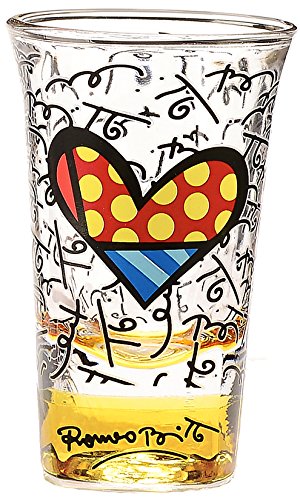Britto Short Martini Glass Set (4 Assorted Colors: Blue, Yellow, Pink,  Green)