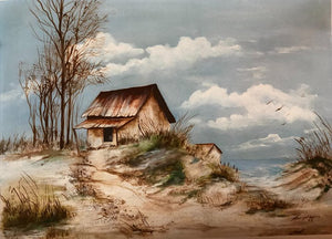 Limited Edition Numbered Painting Print “Simple Sea Shack” 24 Inch
