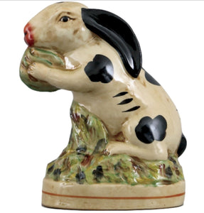 Staffordshire Reproduction Bunny Rabbit Figurine