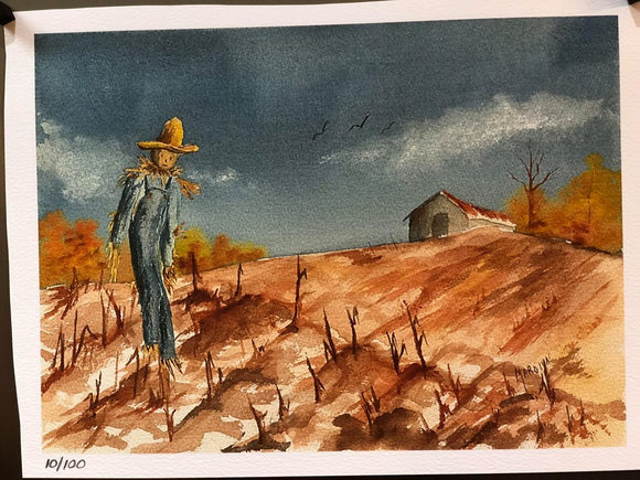 Limited Edition Numbered Painting Print “The Scarecrow”
